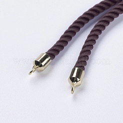 Nylon Twisted Cord Bracelet Making&nbsp;MAK-F018-G-RS