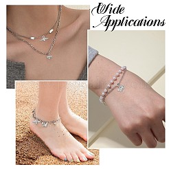 12Pcs 6 Colors 304 Stainless Steel Pendants&nbsp;STAS-CJ0003-13