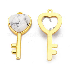Natural Howlite Pendants&nbsp;G-N326-158-18
