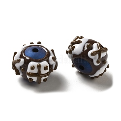 Hand Painted Acrylic with Enamel Beads&nbsp;MACR-K354-38O