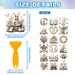 18Pcs Plastic Silhouette Paper&nbsp;DIY-WH0610-021
