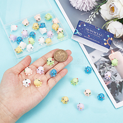 36Pcs 6 Colors Mini Resin Octopus Ornaments&nbsp;CRES-SC0002-70