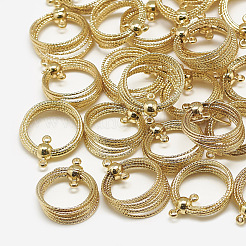 Brass  2-Loop Link Pendants&nbsp;X-KK-N200-083