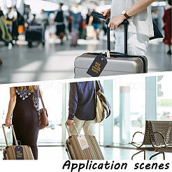 2 Sets 2 Colors PU Leather Luggage Tag&nbsp;AJEW-CP0003-91