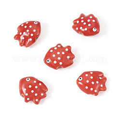 5Pcs Handmade Porcelain Beads&nbsp;PORC-TADJ0001-05E