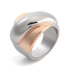 304 Stainless Steel Wide Finger Ring for Unisex&nbsp;RJEW-Z076-03P-04