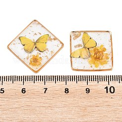 Transparent Epoxy Resin & Printed Pendants&nbsp;KK-F074-01