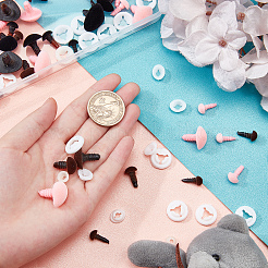 96Pcs Triangle Velvet Craft Safety Screw Noses&nbsp;DOLL-PH0001-12