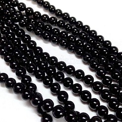 Natural Black Onyx Beads Strands&nbsp;G-H1567-8MM