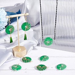 8Pcs 2 Colors Natural Malaysia Jade Connector Charms&nbsp;FIND-AR0003-05