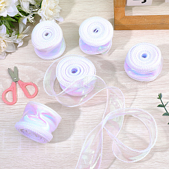 5Rolls Flat Rainbow Color Organza Ribbon&nbsp;OCOR-CY0003-29A