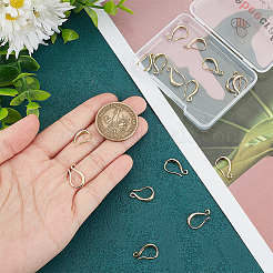 20Pcs Brass Earring Hooks&nbsp;KK-BBC0022-93G