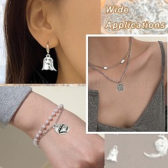 100Pcs 10 Styles Halloween Theme Tibetan Style Alloy Pendants&nbsp;FIND-CJ0004-45