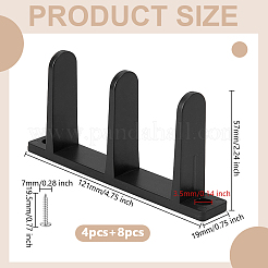 4Pcs ABS Plastic Sliding Closet Door Floor Guide&nbsp;FIND-WH0441-89A