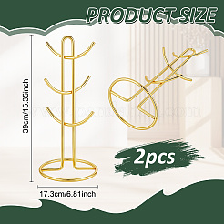 2Pcs Iron Mug Holder&nbsp;AJEW-WA0003-74B