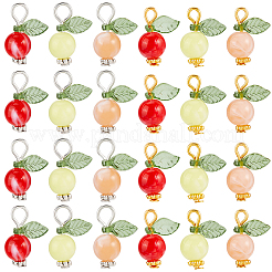120Pcs 6 Styles Acrylic Pendants&nbsp;PALLOY-BM00011