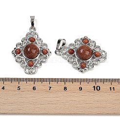 Synthetic Goldstone Pendants&nbsp;G-Z077-01P-09