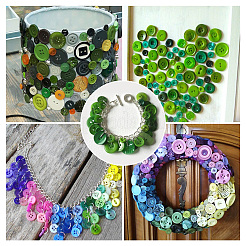 Flat Round Resin Buttons&nbsp;BUTT-TAC0017-01F