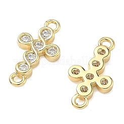 Brass Micro Pave Clear Cubic Zirconia Pendants&nbsp;KK-H259-02B-G