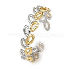 304 Stainless Steel Cuff Rings&nbsp;RJEW-H254-06GP