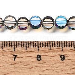 Electroplated Transparent Glass Beads Strands&nbsp;GL-CBA98F0-06B-05