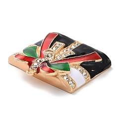 Christmas Zinc Alloy Rhinestone Pendnats&nbsp;PALLOY-K008-02C-KCG
