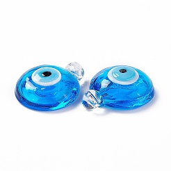 Handmade Lampwork Perfume Bottle Pendants&nbsp;LAMP-H062-01B