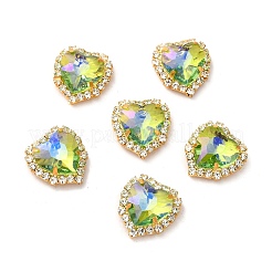Moonlight Effect Heart Sew on Rhinestone&nbsp;RGLA-F079-01B-02