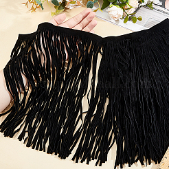 2M PU Leather Suede Fringe Trim&nbsp;DIY-HS0002-24A