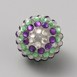 Easter Theme Chunky Resin Rhinestone Bubblegum Ball Beads&nbsp;RESI-CJC0025-02D