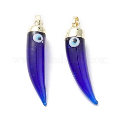 Handmade Evil Eye Lampwork Pendants&nbsp;LAMP-F031-01G-04