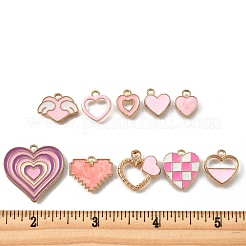 20Pcs 10 Styles Alloy Enamel Pendants&nbsp;ENAM-FP0002-33