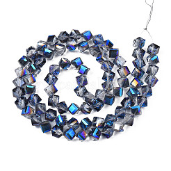 Electroplate Transparent Glass Beads Strands&nbsp;EGLA-N002-29