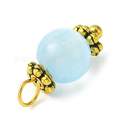 Natural Selenite Dyed Round Charms&nbsp;PALLOY-JF02218