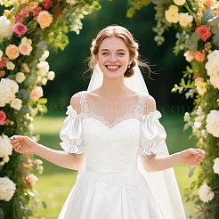 Polyester Bridal Sleeves for Women&nbsp;AJEW-WH0696-593