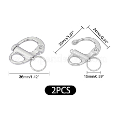 Fixed Bail Snap Shackle Stainless Steel Quick Release Fixed Spring Shackle&nbsp;STAS-UN0014-72P
