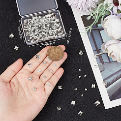 150Pcs 3 Bags Brass Bead Tips&nbsp;KK-BBC0026-12