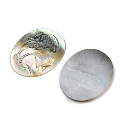 Natural Black Lip Shell Cabochons&nbsp;SSHEL-I026-04B-04