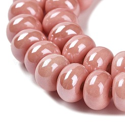 Glazed Porcelain Rondelle Beads&nbsp;PORC-Q001-01I