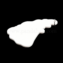 Embossed Printed Acrylic Big Pendants&nbsp;OACR-G019-01G