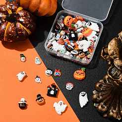 14 Styles Halloween Theme Luminous Resin Decoden Cabochons&nbsp;CRES-FS0001-29