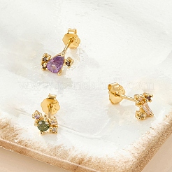 Elegant S925 Silver Earrings with Diamonds&nbsp;KH6473-7