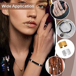 240pc 2 Style Alloy Hair Coil Cuffs&nbsp;FIND-PH0026-89
