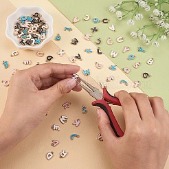 104Pcs Letter A~Z Alloy Enamel Pendant Charms&nbsp;JX170A