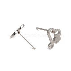 304 Stainless Steel Stud Earring Findings&nbsp;SA-CBAAD0D-05P