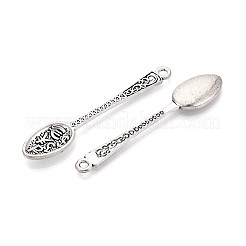 Tibetan Style Alloy Big Pendants&nbsp;TIBEP-T054-02AS