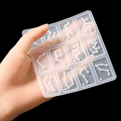 Twelve Constellations Rectangle Pendants Silicone Molds&nbsp;DIY-YW0006-67