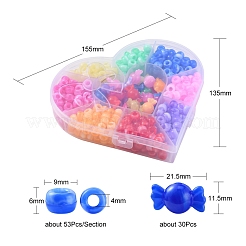 Acrylic European Beads&nbsp;MACR-YW0001-73