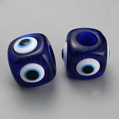 Cube Resin Large Hole Beads&nbsp;RESI-TAC0022-02C