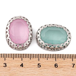 Oval Shaped Sew on Rhinestone&nbsp;GLAA-K069-04B-P